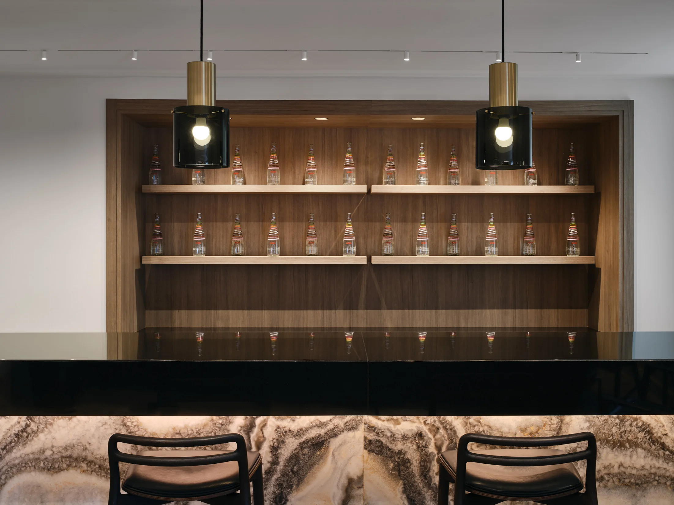 Amenity lounge in a residential building maintained on a recurring schedule