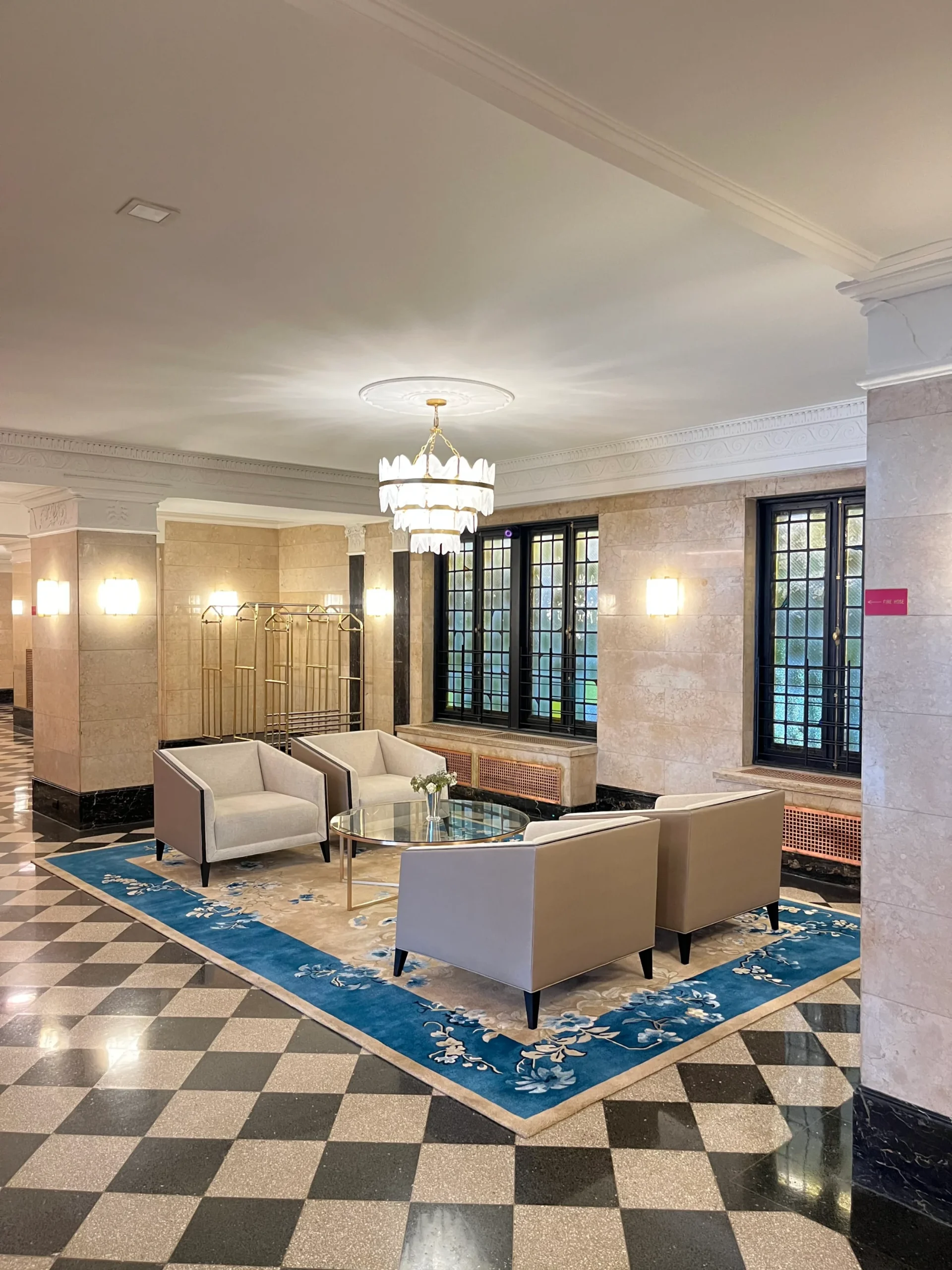 Hard floor finish restored in a commercial space